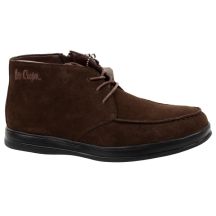 Lee Cooper buty męskie eleganckie skórzane brązowe trzewiki na zamek