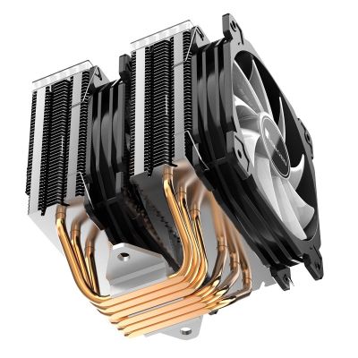 13. Chłodzenie procesora Jonsbo CR-2000GT z chłodnicą i wentylatorem 12 cm, kolor czarny, 1 szt.