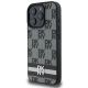 2. Etui DKNY Checkered Pattern & Printed Stripes na iPhone 16 Pro - czarne