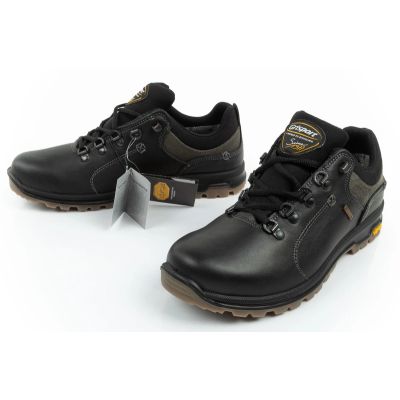 8. Grisport buty męskie trekkingowe Nero oliato SPO-TEX skórzane czarne