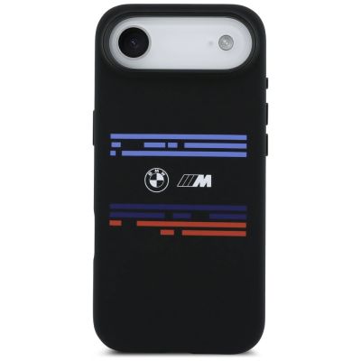 3. Etui BMW M Silicon Horizontal Line MagSafe na iPhone Air - czarne