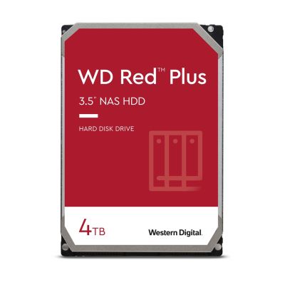 Dysk HDD WD Red Plus WD40EFPX (4 TB ; 3.5"; 256 MB; 5400 obr/min)
