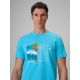 4. T-shirt regular z nadrukiem męski 4F 4FRSS26TTSHM4303-33S