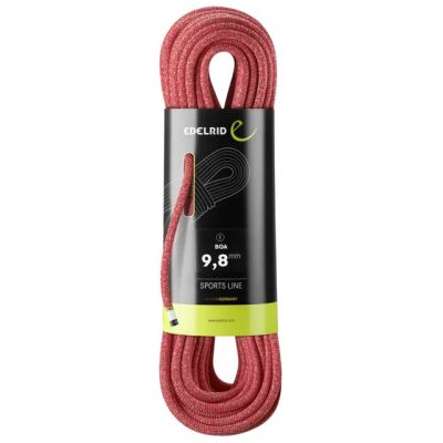 2. Edelrid 710790802000 lina do wspinaczki Czerwony 80000 mm 9,8 mm Poliamidowy 1 szt.