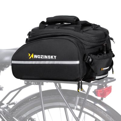 22. Wozinsky duża torba rowerowa na bagażnik 35l + pokrowiec przeciwdeszczowy czarny (WBB19BK)
