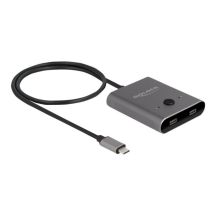 Delock USB 10 Gbps USB Type-C? Switch 2 auf 1 bidirektional 8K