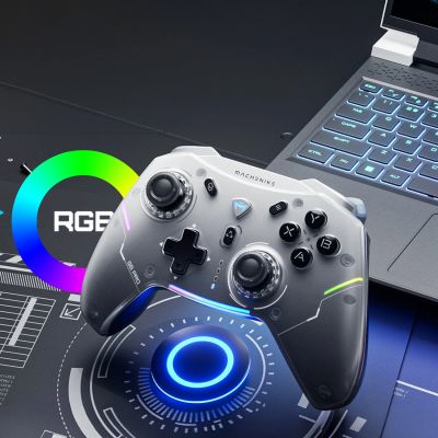 3. Kontroler do gier Machenike G5Pro Max bezprzewodowy ze stacją ładującą - szary