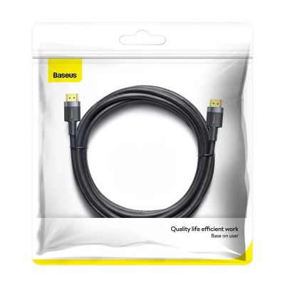 16. Kabel Baseus Cafule HDMI / HDMI 2.0 4K 60 Hz 3D 18 Gbps 3 m - czarny