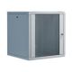 10. Szafa sieciowa wisząca Unique 19" 12U rack 600x600, drzwi szyba, szary, niedzielona, złożona, 100kg