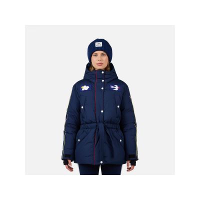Kurtka narciarska damska ROSSIGNOL W JCC FLAG DOWN PARKA niebieska