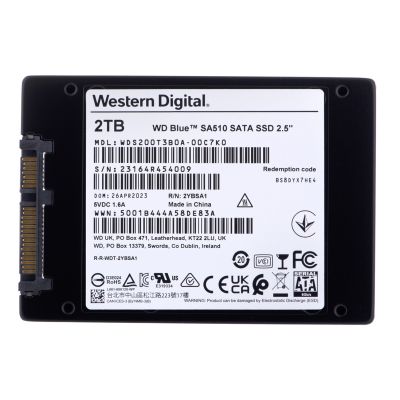 4. Western Digital Blue SA510 2.5" 2 TB Serial ATA III