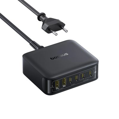 4. Stacja ładująca Baseus EnerFill FH21 120W 4xUSB-C + 2xUSB-A - czarna