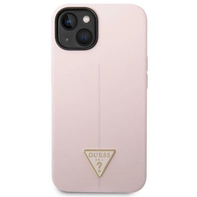 3. Etui Guess Silicone Triangle na iPhone 14 Plus - fioletowe