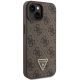 5. Etui Guess Crossbody 4G Metal Logo do iPhone 15 Plus - brązowe