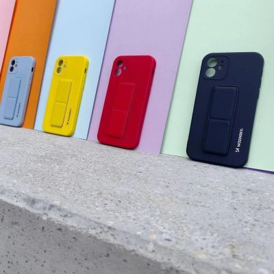 13. Wozinsky Kickstand Case silikonowe etui z podstawką etui Xiaomi Redmi 10 czerwone