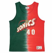 Koszulka Mitchell & Ness NBA Seattle Supersonics Shawn Kemp Tie Dye Cotton Tank - TTNK3206-SSUYYSKEGNRD