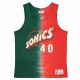 Koszulka Mitchell & Ness NBA Seattle Supersonics Shawn Kemp Tie Dye Cotton Tank - TTNK3206-SSUYYSKEGNRD
