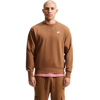 Bluza męska Nike Club FT jasny brąz FN3888 270 L