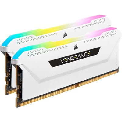 6. Pamięć Corsair Vengeance RGB Pro CMH16GX4M2E3200C16W 16GB 2x8GB DDR4 3200MHz