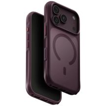 Etui UNIQ Veren Magclick Charging na iPhone 18 Pro / 17 Pro - burgundowe