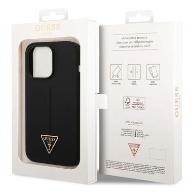 8. Guess GUHCP14XSLTGK iPhone 14 Pro Max 6,7" czarny/black hardcase Silicone Triangle