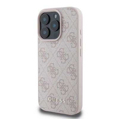 2. Etui Guess 4G Classic na iPhone 16 Pro - różowe