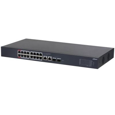 3. Dahua Technology CS4220-16GT-135 przełącznik sieciowy Zarządzany L2 Gigabit Ethernet (10/100/1000) Obsługa PoE Czarny