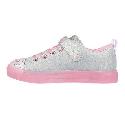 5. Buty Skechers S Lights Twinkle Sparks Heather Magic Jr 314703L-GYPK