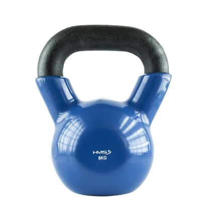 22. Kettlebell żeliwny pokryty winylem HMS KNV08 BLUE 