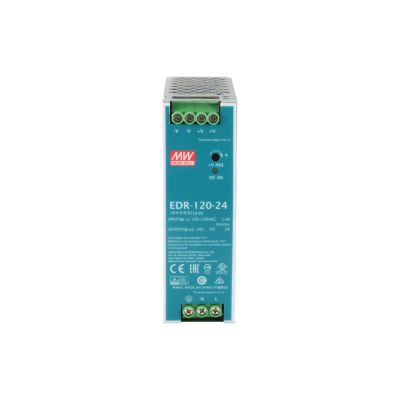 Zasilacz przemysłowy LevelOne 24VDC/120W+szyna DIN srebrny