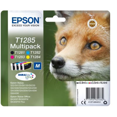 Epson Fox Multipack 4-kolorowy T1285 DURABrite Ultra Ink