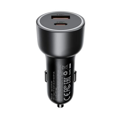 2. Ładowarka samochodowa Acefast B21 75 W USB-C + USB-A - czarna