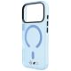 6. Etui BMW M IML Frosted Metal Logo & Trims MagSafe na iPhone 17 Pro / 18 Pro - niebieskie