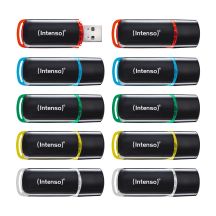 Intenso 3511561 pamięć USB 8 GB USB Typu-A 2.0 Czarny, Czerwony, Zielony, Przezroczysty, Żółty, Niebieski