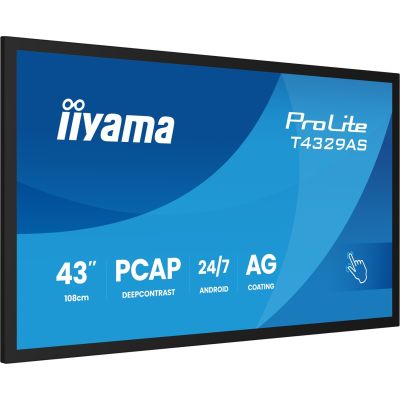 5. Monitor IIYAMA 108cm (42.5") T4329AS-B1AG 16:9 M-Touch 2xHDMI+UBS-C