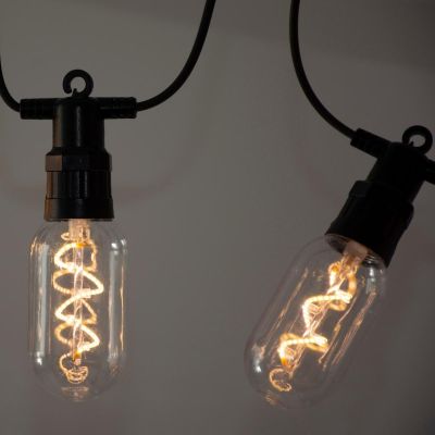 12. PARTY LIGHT GIRLANDA ZEWNĘTRZNA 12 ŻARÓWEK 12LED SPIRALNYCH 6,3M 230V