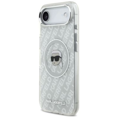 9. Etui Karl Lagerfeld IML Karl Head Logo MagSafe na iPhone Air -szare