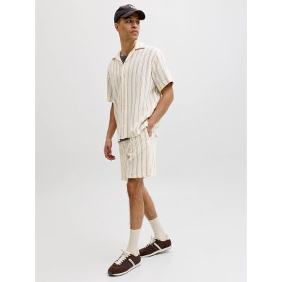 6. Jack&Jones męskie szorty paski JPSTJAIDEN COBA STRIPE JOG SHORTS REG SN 12274413  Antique White Stripes
