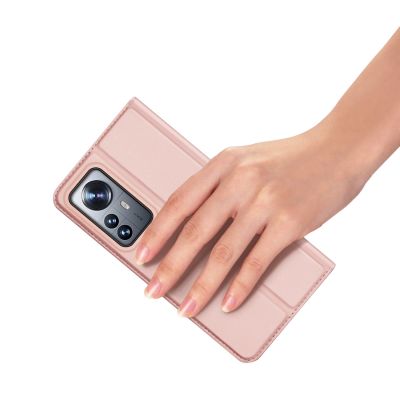 8. Dux Ducis Skin Pro kabura etui pokrowiec z klapką Xiaomi 12 Pro różowy