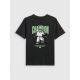 4. T-shirt loose z nadrukiem chłopięcy 4F 4FJRSS26TTSHM3831-20S