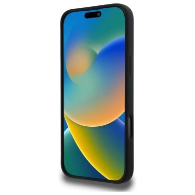 5. Etui Karl Lagerfeld Silicone Choupette Head Print MagSafe na iPhone 16 Pro - czarne