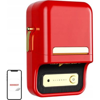 12. Drukarka etykiet Niimbot B21S Red