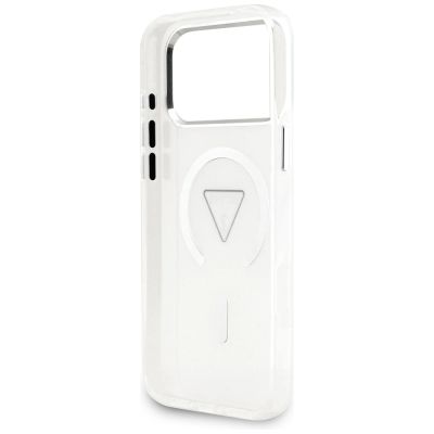 7. Etui Guess IML Gradient Triangle Logo MagSafe na iPhone 17 Pro Max - przezroczyste