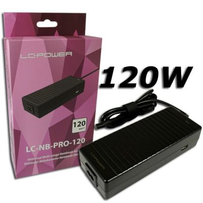 3. LC-Power LC-NB-PRO-120 adapter zasilający/ inwentor Wewnętrzna 120 W Czarny