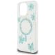 6. Etui Guess Resin Flowers Glitter MagSafe na iPhone 16 Pro - przezroczysto-zielone