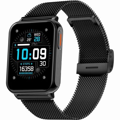 4. Smartwatch Gravity Biało Czarny 2 Paski GT17-8