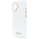 6. Etui Guess IML Script Metal MagSafe na iPhone 17 - przezroczyste