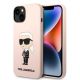 Etui Karl Lagerfeld Silicone Ikonik na iPhone 13 / 14 - różowe
