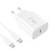 3. Ładowarka sieciowa Tech-Protect NC20W PD20W USB-C z kablem USB-C - biała