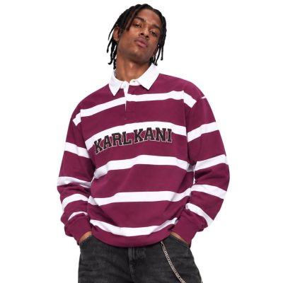 Karl Kani bluza college stripe boxy rugby shirt PD00016483